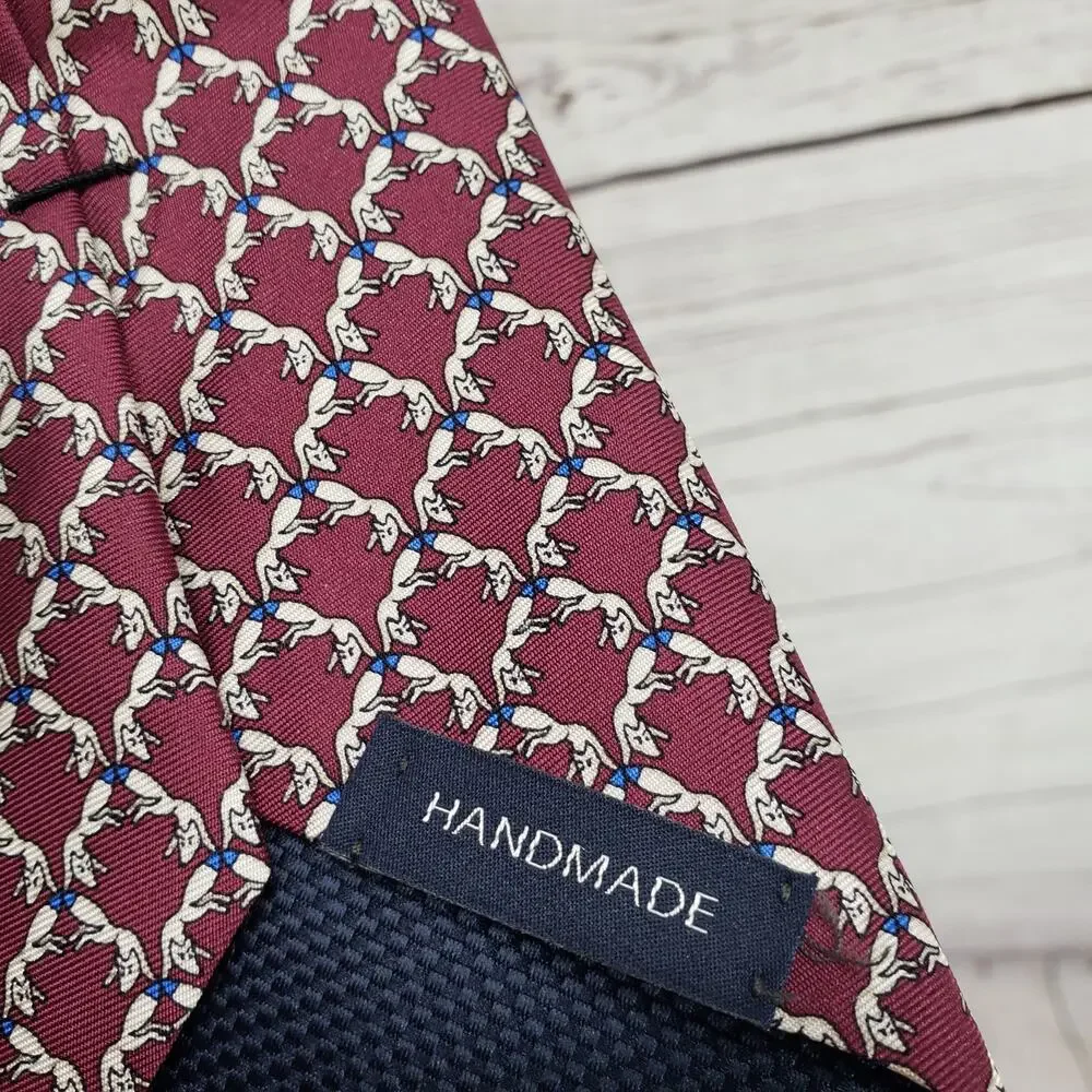 Cremieux Men's 100%Silk Handmade Geometric Neck Tie